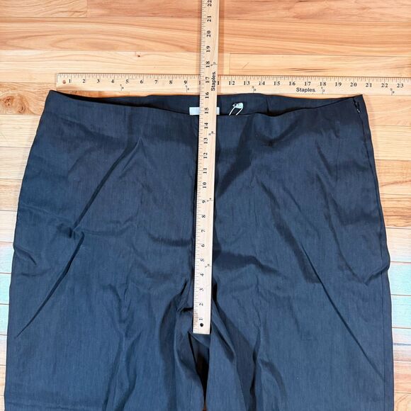 NWT VINCE Crop Wide Leg Linen Blend Black - Size 20 MSRP $325 - Picture 9 of 10